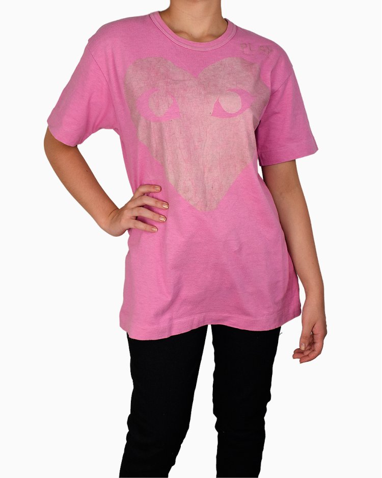 Camiseta Comme des Garçons Original Rosa feminina